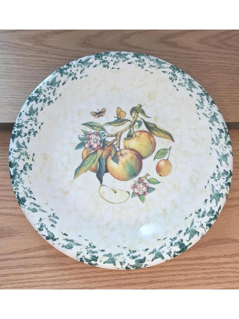 Himark Plate Pear Fruit Design 10.25" Made in Italy - Set of 3